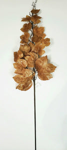 Old Maple Leaves 48" Stem/Spray/Branch Bundle of 12 Fall Aged Dried Leaves | Vintage Character