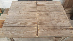 Antique Farmhouse Coffee Table Chippy White/Yellow | Vintage Character