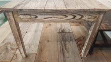 Load image into Gallery viewer, Antique Farmhouse Coffee Table Chippy White/Yellow | Vintage Character