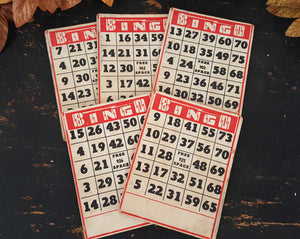 Antique Bingo Cards