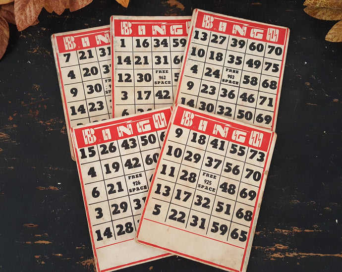 Antique Bingo Cards | Vintage Character