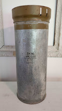 Load image into Gallery viewer, Tall Vintage Brown AMMO Canister Metal Bucket | Vintage Character