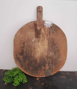 Authentic Antique Medium Round Turkish Bread Board