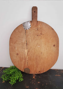 Authentic Antique Medium Round Turkish Bread Board