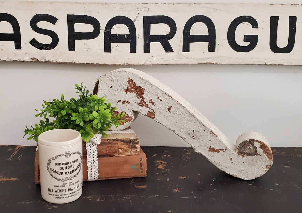 Antique Architectural Salvaged White Corbel