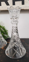 Load image into Gallery viewer, Vintage Crystal Taper Candlesticks