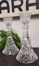 Load image into Gallery viewer, Vintage Crystal Taper Candlesticks