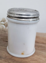 Load image into Gallery viewer, Antique McBrady &amp; Co. Milk Glass Jar