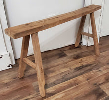Load image into Gallery viewer, Antique Skinny Elm Bench