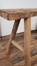 Load image into Gallery viewer, Antique Skinny Elm Bench | Vintage Character