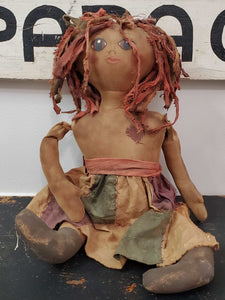Antique Tea Stained Ragdoll | Vintage Character