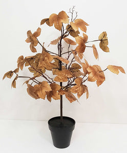 Old Maple Leaves 33" Tree Fall Decor Aged Dried Leaves | Vintage Character