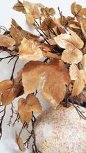 Load image into Gallery viewer, Old Maple Leaves 48&quot; Stem/Spray/Branch Fall Bundle of 7 Aged Dried Leaves