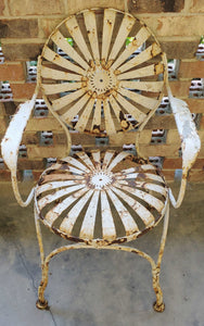 Antique Original Francois Carre Sunburst Garden Chairs~Free Shipping~ | Vintage Character