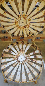 Antique Original Francois Carre Sunburst Garden Chairs~Free Shipping~ | Vintage Character