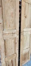 Load image into Gallery viewer, Antique Pair of Bleached Wooden Pine Doors ~Ships Free