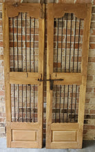 Load image into Gallery viewer, Antique Pair of Bleached Security Wooden Indian Doors ~Ships Free