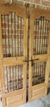 Load image into Gallery viewer, Antique Pair of Bleached Security Wooden Indian Doors ~Ships Free