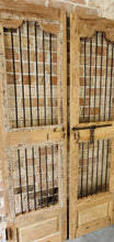 Load image into Gallery viewer, Antique Pair of Bleached Security Wooden Indian Doors ~Ships Free