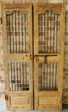 Load image into Gallery viewer, Antique Pair of Bleached Security Wooden Indian Doors ~Ships Free