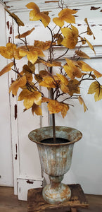 Old Maple Leaves 33" Tree Fall Decor Aged Dried Leaves | Vintage Character