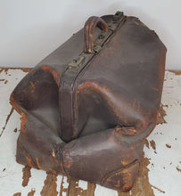 Load image into Gallery viewer, Antique Brown Leather Medical Bag | Vintage Character