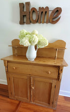 Load image into Gallery viewer, Antique English Pine Buffet W/ Shelf~ Free Shipping | Vintage Character