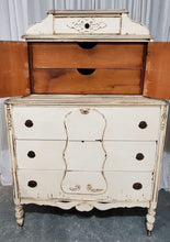 Load image into Gallery viewer, Antique Depression Era Ivory Dresser/Chest | Vintage Character