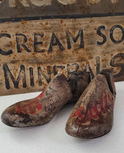 Load image into Gallery viewer, Antique Wooden Shoe Mold Set of 2~Gray