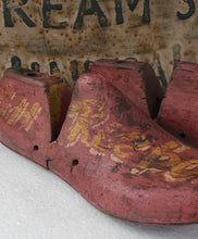 Load image into Gallery viewer, Antique Wooden Shoe Mold Set of 2~Red | Vintage Character