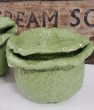 Load image into Gallery viewer, Antique Green Cabbage Bowl Set