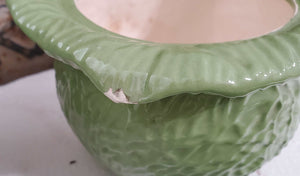Antique Green Cabbage Bowl Set