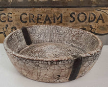 Load image into Gallery viewer, Antique White Wash Large Dough Bowl