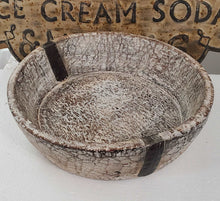 Load image into Gallery viewer, Antique White Wash Large Dough Bowl