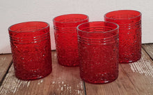 Load image into Gallery viewer, Vintage Style Red Short Glasses Set of 4 | Vintage Character