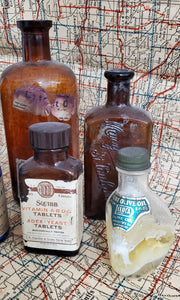 Antique Glass Apothecary Bottles~8 | Vintage Character