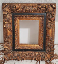 Load image into Gallery viewer, Antique Gold Ornate Floral Frame | Vintage Character