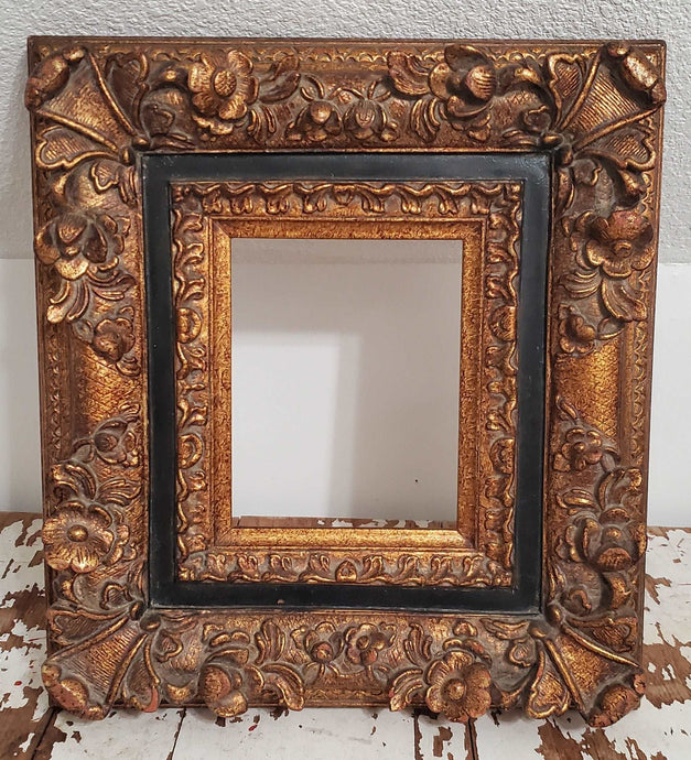 Antique Gold Ornate Floral Frame | Vintage Character