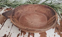 Load image into Gallery viewer, Antique X Large Round Wooden Dough Bowl | Vintage Character