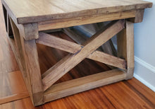 Load image into Gallery viewer, Timber Frame Wood Coffee Table | Vintage Character