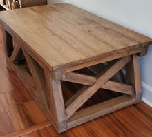 Load image into Gallery viewer, Timber Frame Wood Coffee Table | Vintage Character