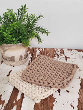 Load image into Gallery viewer, Hand Woven Crochet Pot Holder Set of 2 | Vintage Character