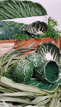 Load image into Gallery viewer, Hand Painted Stoneware Cabbageware Shaped Salt &amp; Pepper Shakers | Vintage Character