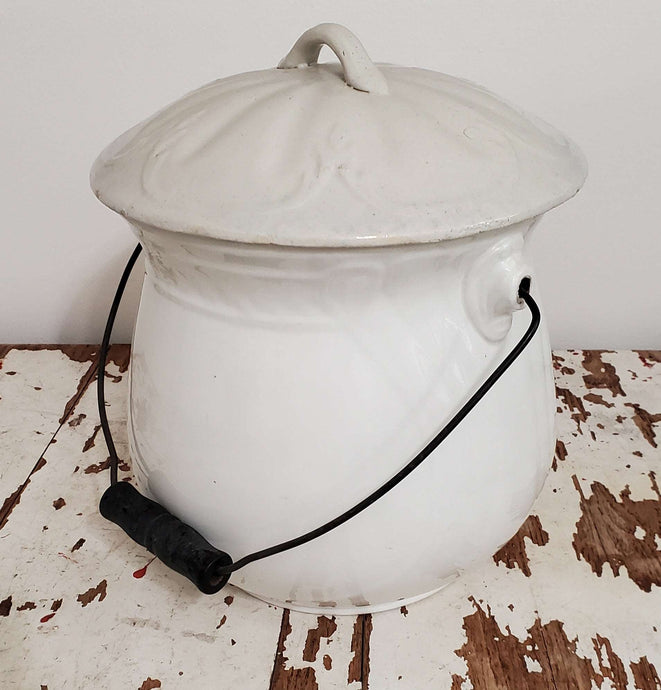 Antique Ironstone Slop Bucket | Vintage Character