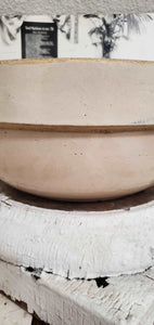 Antique Primitive Stoneware Mixing Bowl | Vintage Character