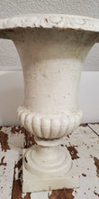 Load image into Gallery viewer, Antique 19th Century Cast Iron White Urn Planter | Vintage Character