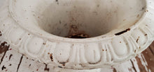 Load image into Gallery viewer, Antique 19th Century Cast Iron White Urn Planter | Vintage Character