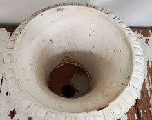 Load image into Gallery viewer, Antique 19th Century Cast Iron White Urn Planter | Vintage Character