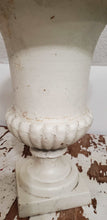 Load image into Gallery viewer, Antique 19th Century Cast Iron White Urn Planter | Vintage Character