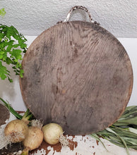 Load image into Gallery viewer, Authentic Antique Small Round Turkish Bread Board | Vintage Character